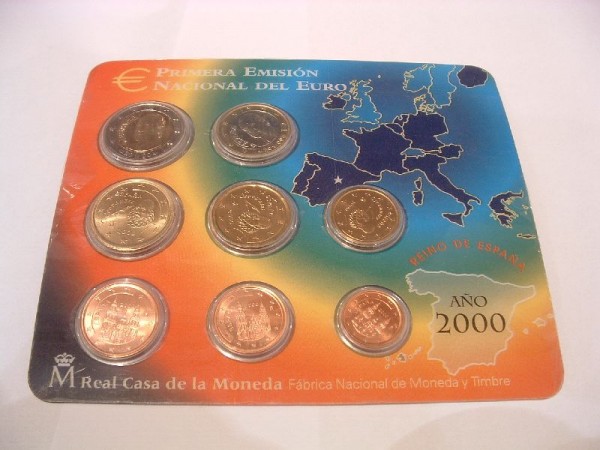 (afbeelding voor) BU set Spanje 2000